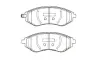 Комплект тормозных колодок, дисковый тормоз KAVO BP1021 (фото 1)