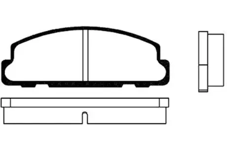 Комплект тормозных колодок, дисковый тормоз KAVO BP1501