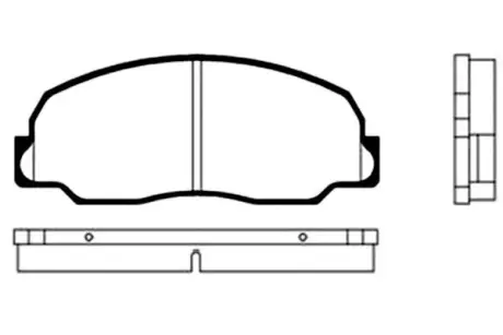 Комплект тормозных колодок, дисковый тормоз KAVO BP1502