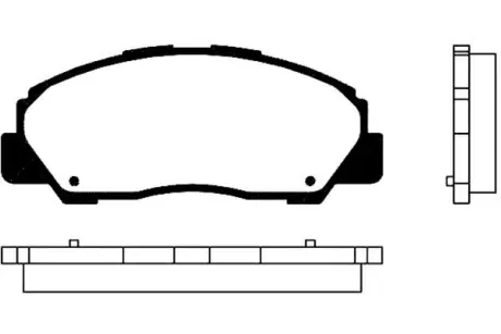 Комплект тормозных колодок, дисковый тормоз KAVO BP1506