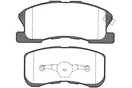 Комплект тормозных колодок, дисковый тормоз KAVO BP1510