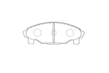 Комплект тормозных колодок, дисковый тормоз KAVO BP1521