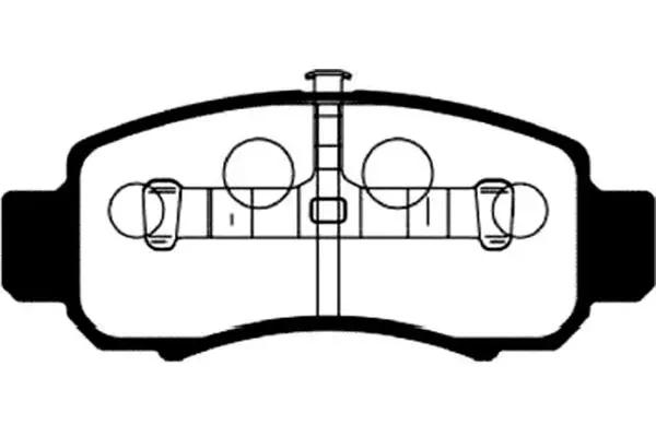 Комплект тормозных колодок, дисковый тормоз KAVO BP2041 (фото 1)