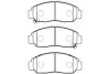 Комплект тормозных колодок, дисковый тормоз KAVO BP2047 (фото 1)