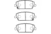 Комплект тормозных колодок, дисковый тормоз KAVO BP2050 (фото 1)