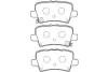 Комплект тормозных колодок, дисковый тормоз KAVO BP2051 (фото 1)