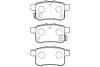 Комплект тормозных колодок, дисковый тормоз KAVO BP2057 (фото 1)