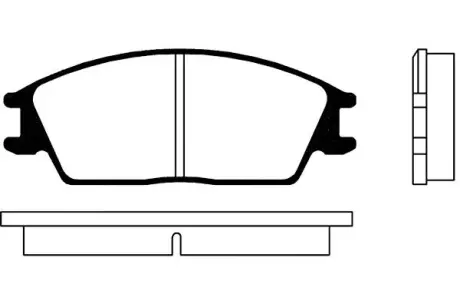 Комплект тормозных колодок, дисковый тормоз KAVO BP3001
