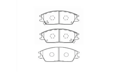 Комплект тормозных колодок, дисковый тормоз KAVO BP3004