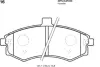 Комплект тормозных колодок, дисковый тормоз KAVO BP3016 (фото 1)