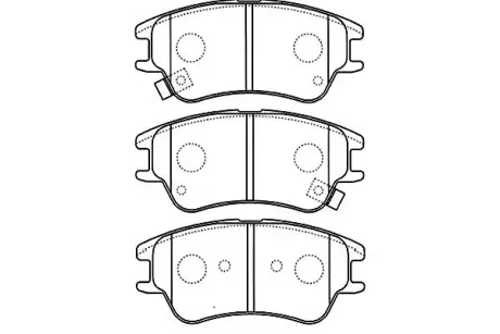 Комплект тормозных колодок, дисковый тормоз KAVO BP3027