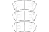 Комплект тормозных колодок, дисковый тормоз KAVO BP3036 (фото 1)