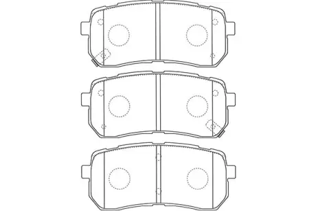 Комплект тормозных колодок, дисковый тормоз KAVO BP3036