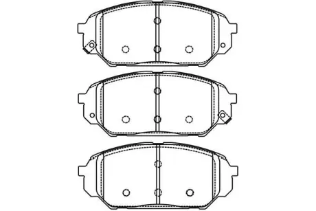 Комплект тормозных колодок, дисковый тормоз KAVO BP3038