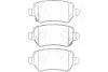 Комплект тормозных колодок, дисковый тормоз KAVO BP3042 (фото 1)