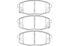 Комплект тормозных колодок, дисковый тормоз KAVO BP3043 (фото 1)