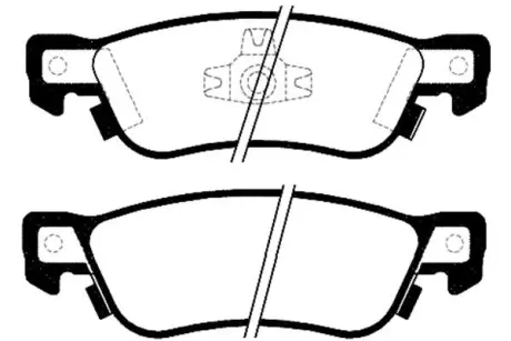 Комплект тормозных колодок, дисковый тормоз KAVO BP3502