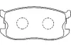Комплект тормозных колодок, дисковый тормоз KAVO BP3506 (фото 1)