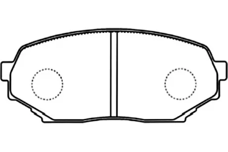 Комплект тормозных колодок, дисковый тормоз KAVO BP3510