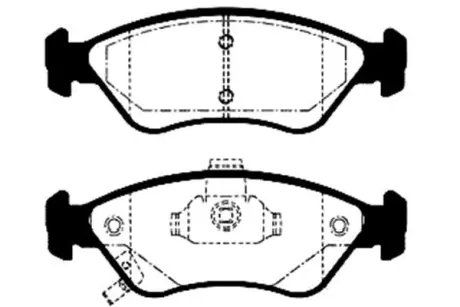 Комплект тормозных колодок, дисковый тормоз KAVO BP4002