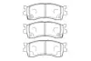 Комплект тормозных колодок, дисковый тормоз KAVO BP4007 (фото 1)
