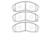 Комплект тормозных колодок, дисковый тормоз KAVO BP4008 (фото 1)