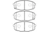 Комплект тормозных колодок, дисковый тормоз KAVO BP4013 (фото 1)