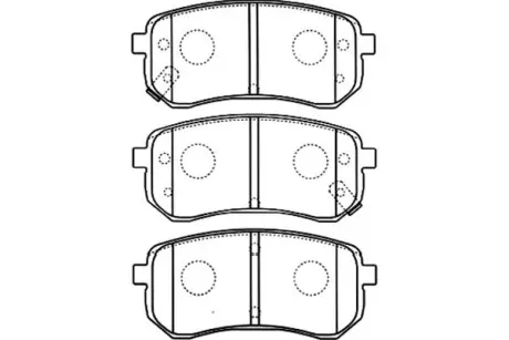 Комплект тормозных колодок, дисковый тормоз KAVO BP4014
