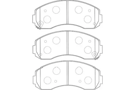 Комплект тормозных колодок, дисковый тормоз KAVO BP4020