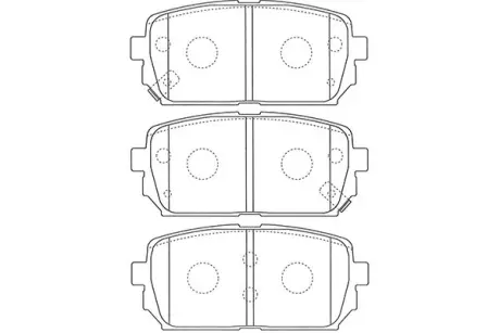 Комплект тормозных колодок, дисковый тормоз KAVO BP4023