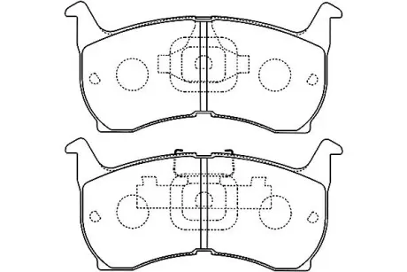 Комплект тормозных колодок, дисковый тормоз KAVO BP4503
