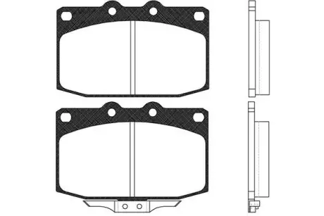 Комплект тормозных колодок, дисковый тормоз KAVO BP4509