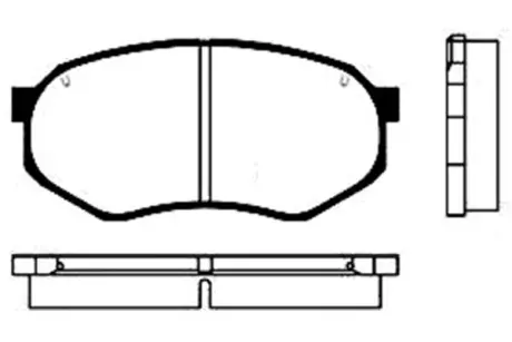 Комплект тормозных колодок, дисковый тормоз KAVO BP4515