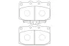 Комплект тормозных колодок, дисковый тормоз KAVO BP4530 (фото 1)