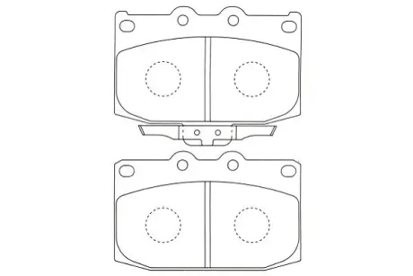 Комплект тормозных колодок, дисковый тормоз KAVO BP4530
