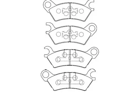 Комплект тормозных колодок, дисковый тормоз KAVO BP4547
