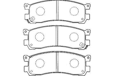 Комплект тормозных колодок, дисковый тормоз KAVO BP4552