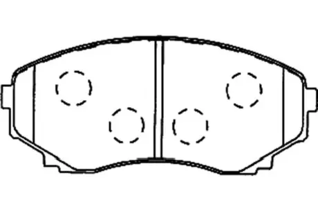 Комплект тормозных колодок, дисковый тормоз KAVO BP4557