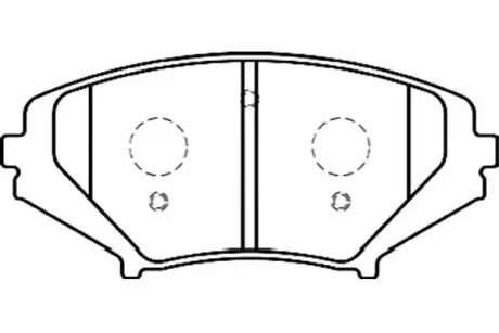 Комплект тормозных колодок, дисковый тормоз KAVO BP4558