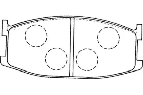 Комплект тормозных колодок, дисковый тормоз KAVO BP4561