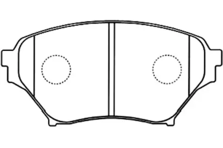 Комплект тормозных колодок, дисковый тормоз KAVO BP4562