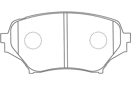 Комплект тормозных колодок, дисковый тормоз KAVO BP4563