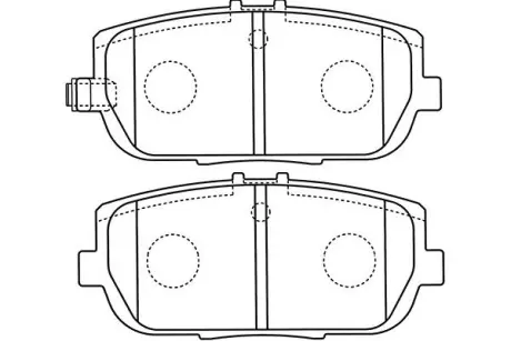 Комплект тормозных колодок, дисковый тормоз KAVO BP4564
