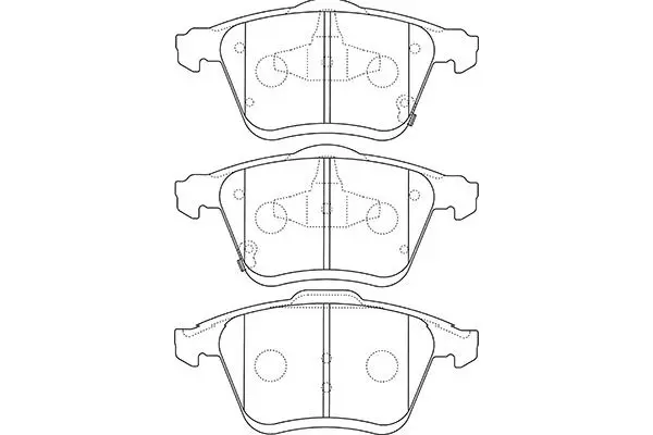 Комплект тормозных колодок, дисковый тормоз KAVO BP4566 (фото 1)