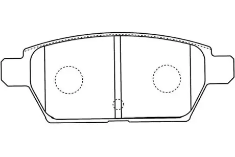 Комплект тормозных колодок, дисковый тормоз KAVO BP4568