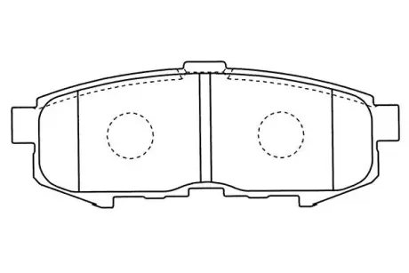 Комплект тормозных колодок, дисковый тормоз KAVO BP4569