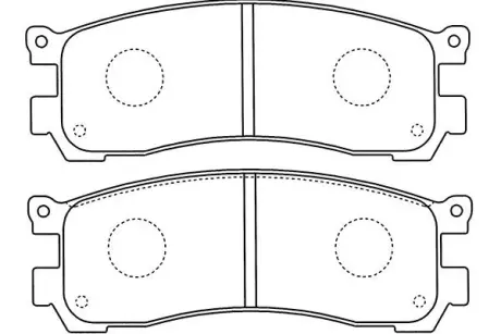 Комплект тормозных колодок, дисковый тормоз KAVO BP4571