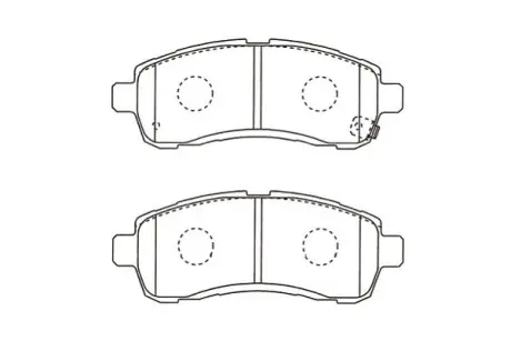 Комплект тормозных колодок, дисковый тормоз KAVO BP4576