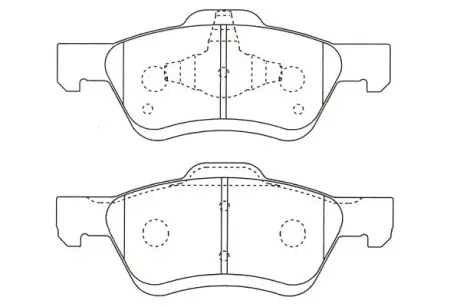 Комплект тормозных колодок, дисковый тормоз KAVO BP4577