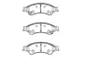 Комплект тормозных колодок, дисковый тормоз KAVO BP4583 (фото 1)